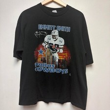 Vintage Dallas Cowboys Emmitt Smith black t-shirt reprint VK17209