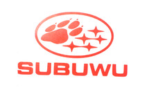 New Subuwu Subaru Car Red Permanent Decal Sticker Vinyl Handmade 4