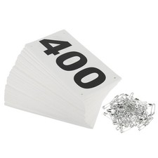 Tearproof Running Bib Numbers 7x4 Inch, 1-400 Waterproof Race Competitor Numb...