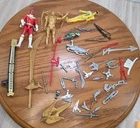 Vintage Bandai Megazord Power Rangers (Mostly) Weapons & Accessories Lot- READ