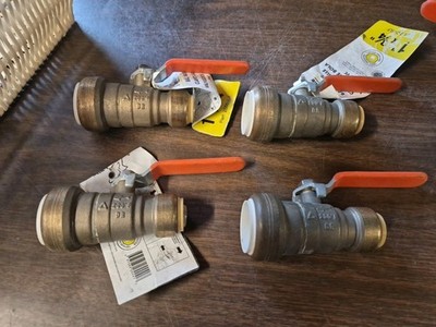 New Sharkbite Transition Ball Valve 1 x 3/4  PVC x PEX CPVC PE-RT Copper 25551LF