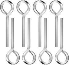 Xindojuz 8 Pack Silver 5/32" Security Door Allen Wrench Key, Standard Hex... 