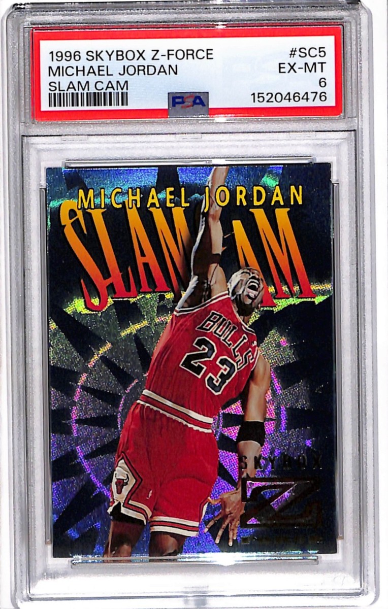 1996 Skybox Z-Force Michael Jordan #SC5 Slam Cam PSA 6 | eBay
