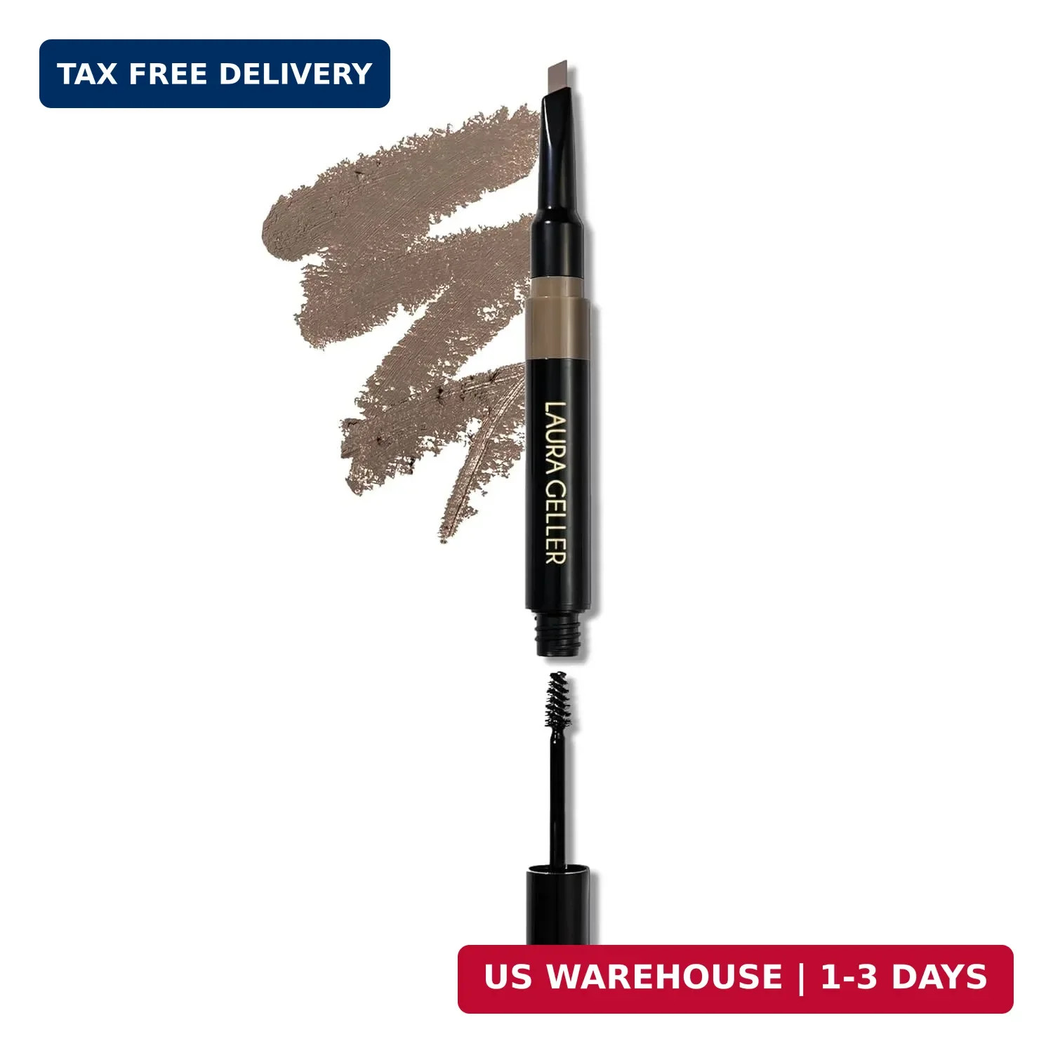 LAURA GELLER NEW YORK Sculpt-n-Stay 2-in-1 Waterproof Eyebrow Pencil & Brow Gel