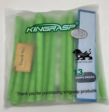 x13 Kingrasp Lime Green & White Golf Club Grips Standard