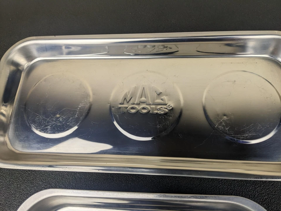 #bm671 Mac Tools (2) Magnetic Parts Tray 9.5" x 5.5" + 14" x 6.5" - Image 4 of 4