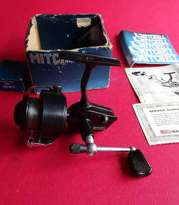 GOOD/VERY GOOD USED VINTAGE BOXED MITCHELL 204S ULTRA LIGHTWEIGHT SPINNING REEL