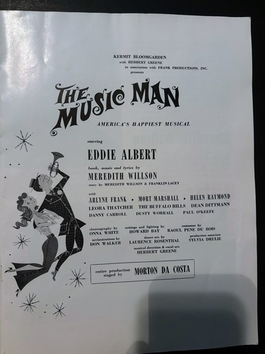 Eddie Albert play program 'The Music Man' 1960-VG condition! - Picture 5 of 8