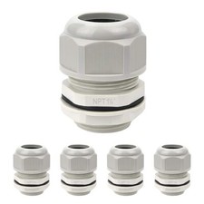 5 Pack NPT 1-1/4" Cable Glands Waterproof Adjustable 24-32mm Cable Connectors...