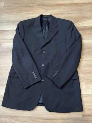Yves Saint Laurent Men's 100% IWS 4 Roll 3 Button Suit Jacket