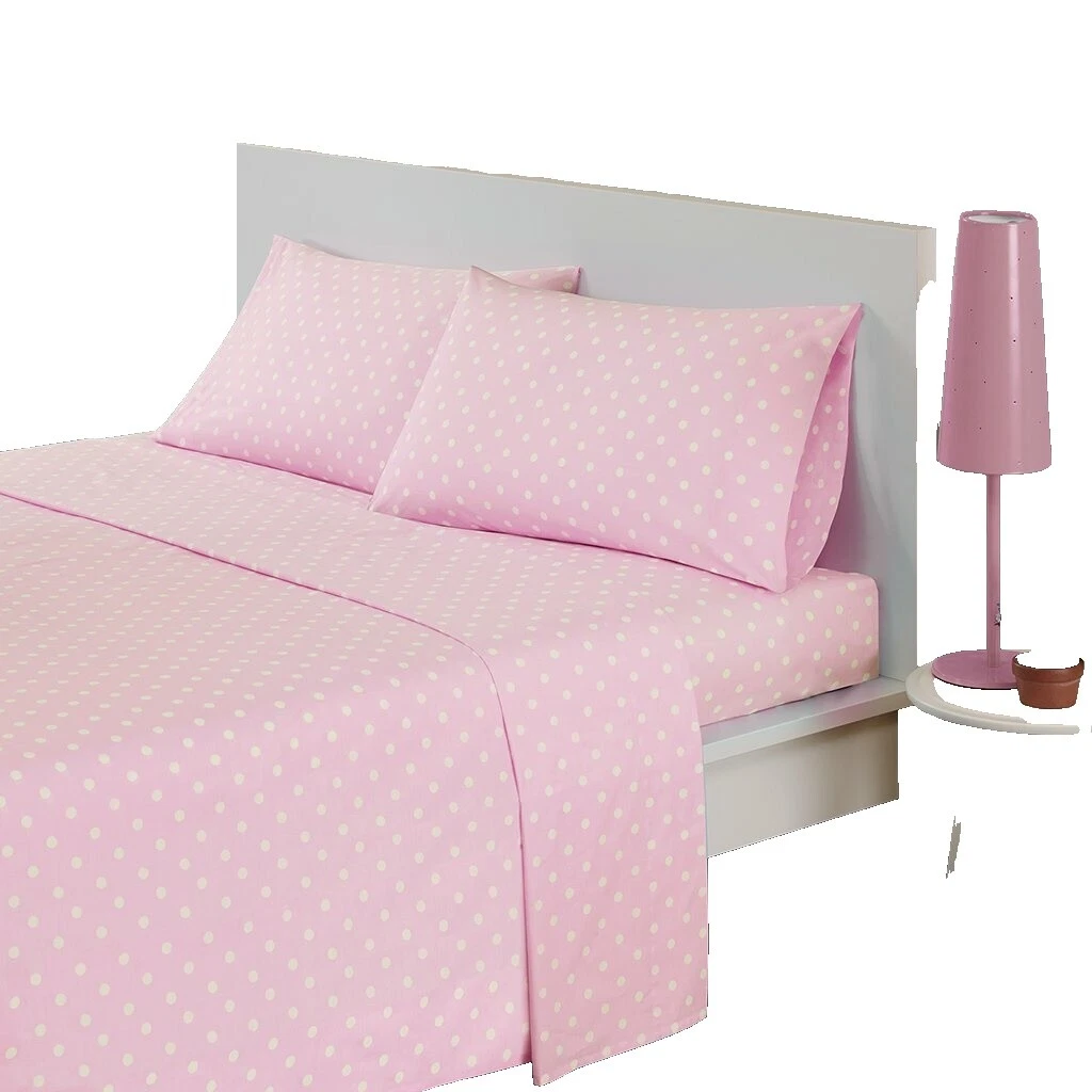 Polka Dot hojas de Cama Queen