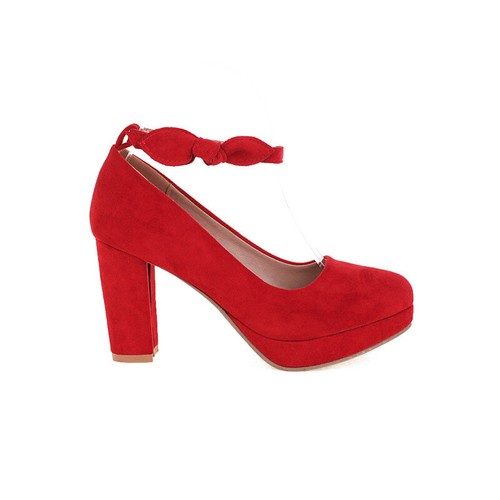 Zapatos de tacón grueso talla grande para hombre tacones travesti corbata drag queen para mujer 40-47 - Imagen 12 de 32