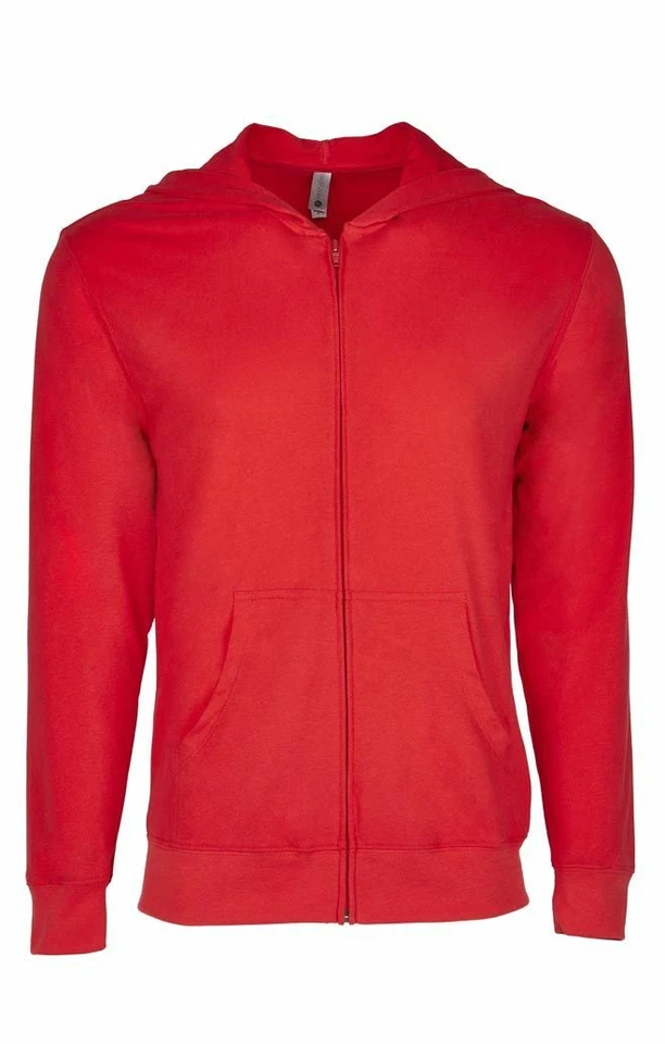 Men's Sweatshirt Hoodie Lightweight "NEXT LEVEL" Full Zip Hooded Jacket -Unisex - Image 2 of 4