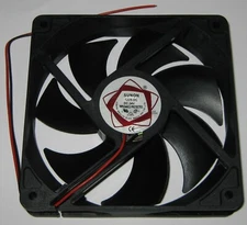 Sunon 120 mm Axial Cooling Box Fan - 24 V DC - 80 CFM - 9" Wires
