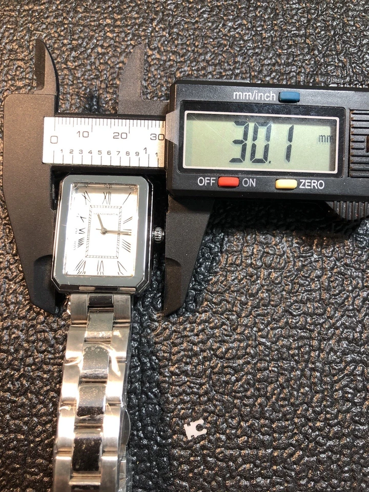 Hannah Martin женщины часы серебристого тона прямоугольник женские наручные часы новый аккумулятор - Изображение 4 из 4