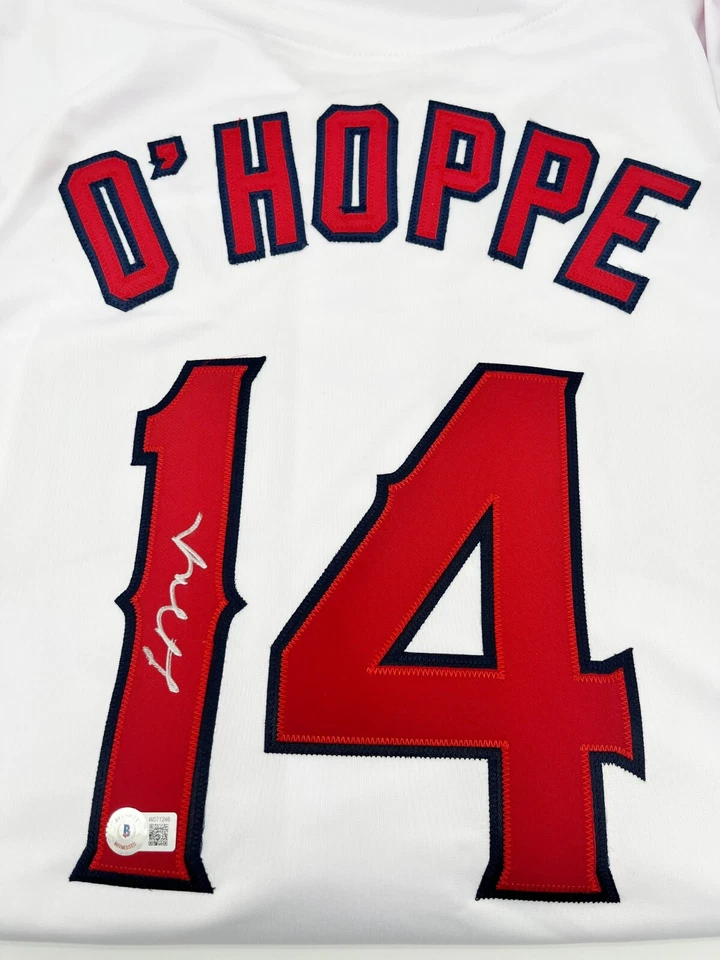 Logan O'Hoppe Autographed Anaheim Angels White Jersey Beckett Witnessed - Image 2 of 4