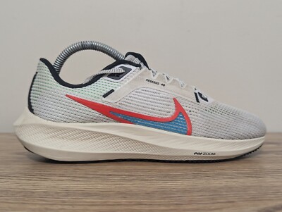 Nike Air Men's Zoom Pegasus 40 White Multicolor Pale Ivory FJ1051-100 Size 6.5 /
