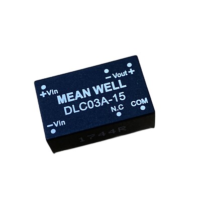 DLC03A-15 DC/DC-Wandler -100|100 mA 265 °C 9 to 18 V MEAN WELL  #730025
