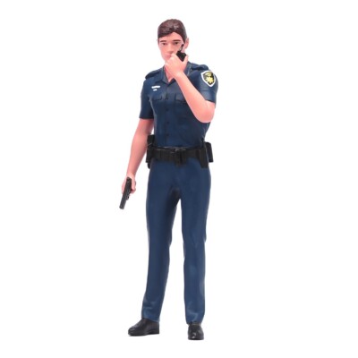 1/18 1/24 Miniatures Calling Policeman Scene Props Figures Model For Vehicles