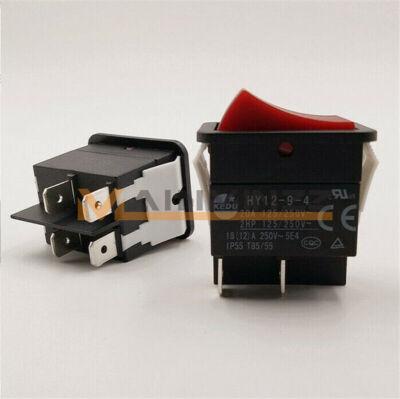 ONE KEDU HY12-9-4 Power On Off Rocker Switch Push Button 4Pin IP55 T85 #W2*