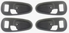 4 pcs Set of = Inside Door Handles Trim Bezel Gray for Mitsubishi Montero Sport