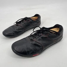 True Linkswear mens US 13 Golf Shoe Spikeless Leather Black Lace-Up rubber