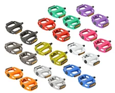 NEW ALLOY 1/2" OR 9/16" Axle Flat Platform Pedal for Track Fixie MTB Cruiser Kid