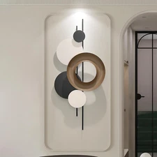 Large Metal Wall Art,Modern Metal Wall Decor 3D Wall Sculptures Handmade Wall Ha