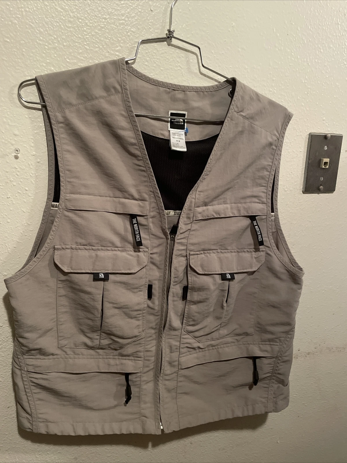 Vintage The North Face TNF Tekware Technology Zip Cargo Vest Men's Size M