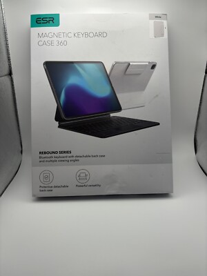 ESR Rebound Series Magnetic Keyboard Case 360 - iPad Air 13 inch (2024), White