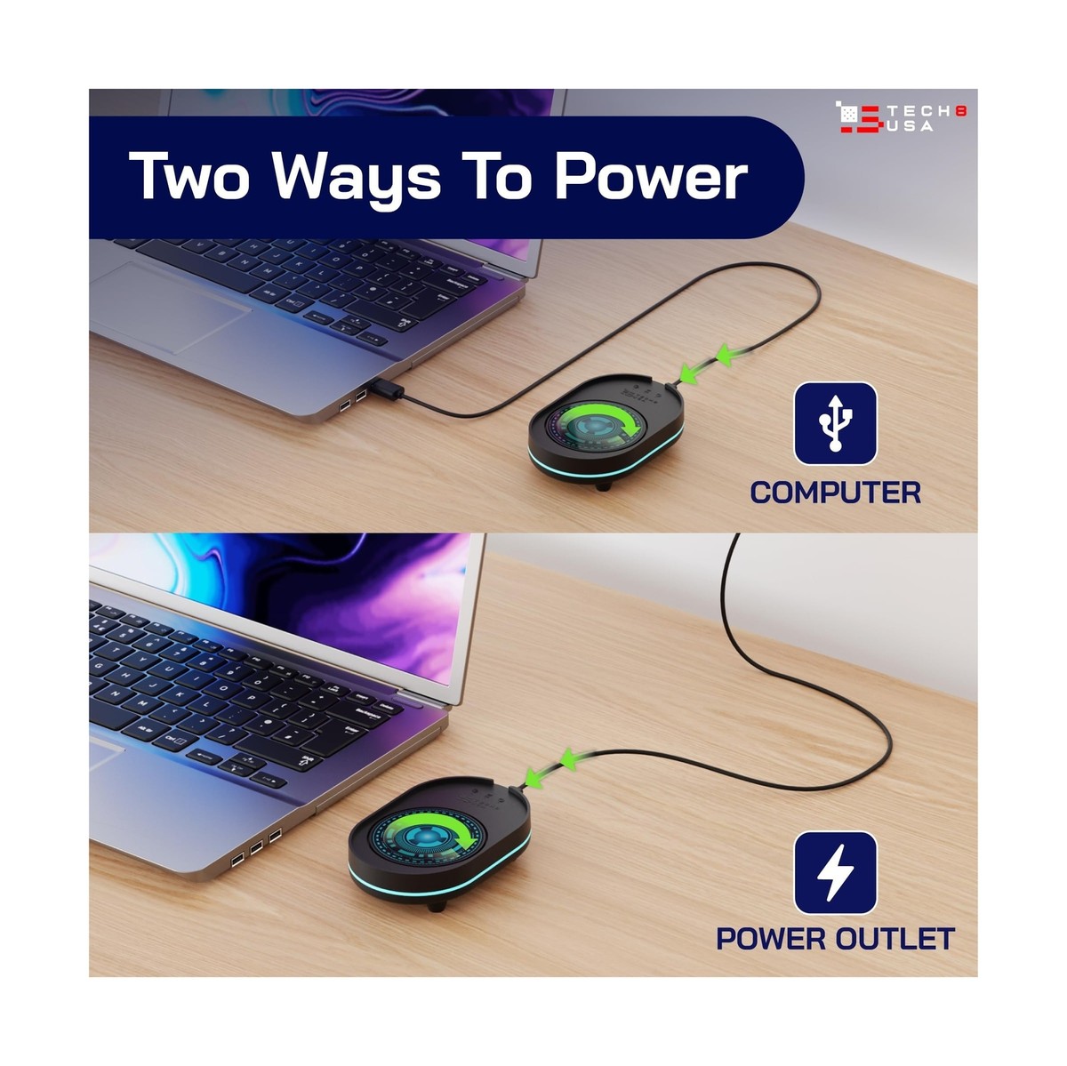 TECH8 USA Mouse Mover Device, Undetectable Mouse Jiggler for
