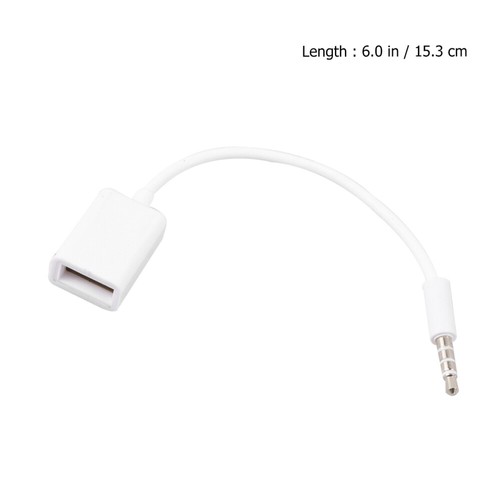 3PCS USB To 3.5MM 12V Vehicle Mounted MP3 Transfer Cable Aux CD Player Audio - 第 11/12 張圖片