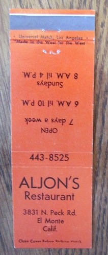 MADE IN THE WEST FOR THE WEST: ALJON'S RESTAURANT (EL MONTE, CALIFORNIA) -F15