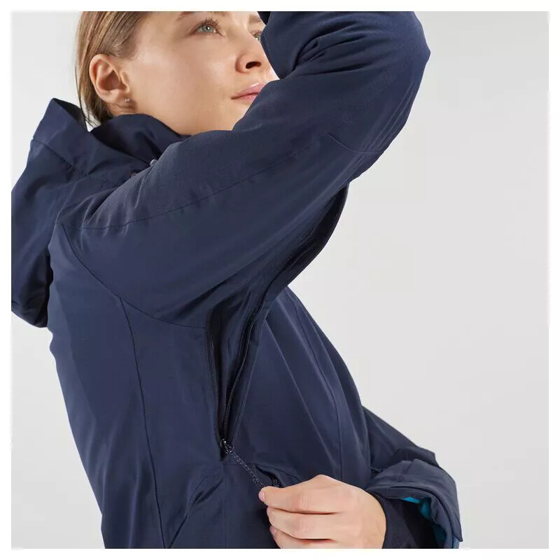 RRP £350 SALOMON DONNA GIACCA DA SCI IMPERMEABILE BRILLANTE TAGLIA XS PICCOLA CAMMINATA