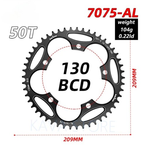 Road Bicycle Chainring Narrow Wide Single Chain Ring Bike Crank Accessorie Tooth - Picture 7 of 35