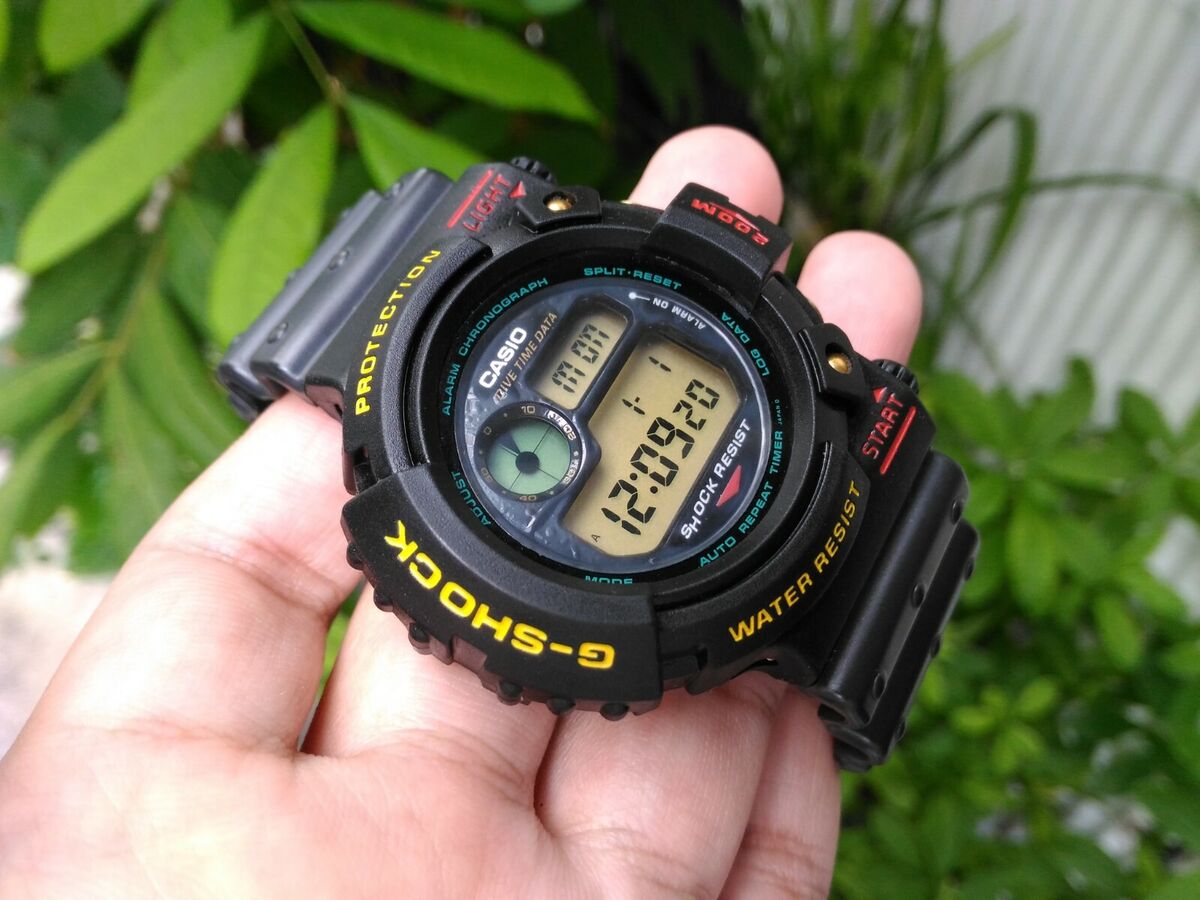 Spille computerspil tæt have på RARE G-SHOCK DW-6300 THE FIRST FROGMAN CUSTOM BLACK BEZEL VINTAGE JAPAN |  eBay