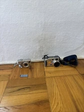 Sony Cybershot Carl Ziess Digital Camera Lot Of 2- DSC-W1 & S70 READ DESC