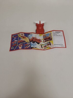 Kinder Joy Egg Toy. Hot Rod . Red And White Car.