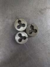 3 BTS 12-32 NS Round Dies 13/16" OD Screw Adjustable Die Carbon Steel Japan