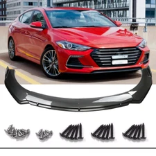 For Hyundai Elantra Sport 2017-18 Front Bumper Lower Lip Splitter+Spoiler