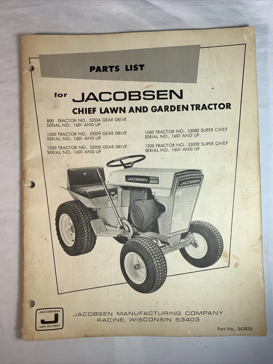 Jacobsen Garden Tractor Parts Fasci Garden