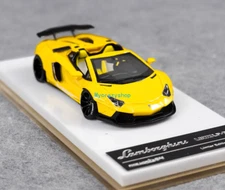 CR FW 1:64 Yellow Aventador LP700 Convertible LBWK Sport Model Diecast Resin Car