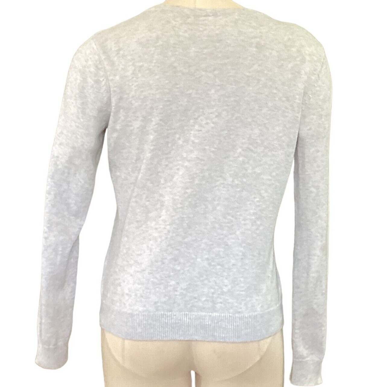 H&M Basic Cotton Button-Up Round Neck Cardigan Sw… - image 5