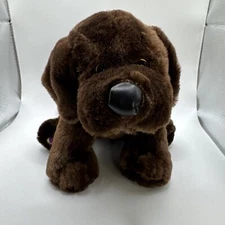 Ganz Chocolate Lab Dog 9" Plush Stuffed Animal Brown Puppy