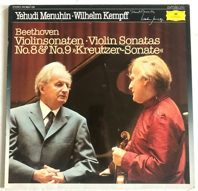 Beethoven Violin Sonatas 8 9 Kreutzer Yehudi Menuhin Wilhelm Kempff Vinyl LP
