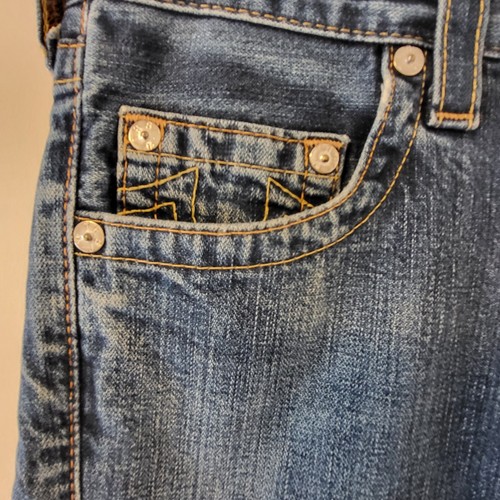 True Religion Vintage Men's World Tour Bobby Jeans 29x34 Made in USA - Picture 2 of 19