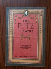1923 Playbill The Ritz Theater NYC Program "Banco" Edward G Robinson