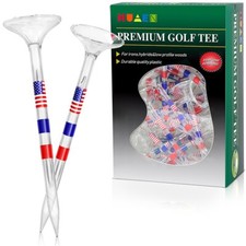 50PCS Box Golf Tees Plastic 1/4in Large Cup Design Durable For Golf Enthusiasts