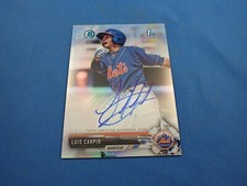 Bowman Chrome Prospects 2017 Autograph Auto Refractor Luis Carpio 239/499