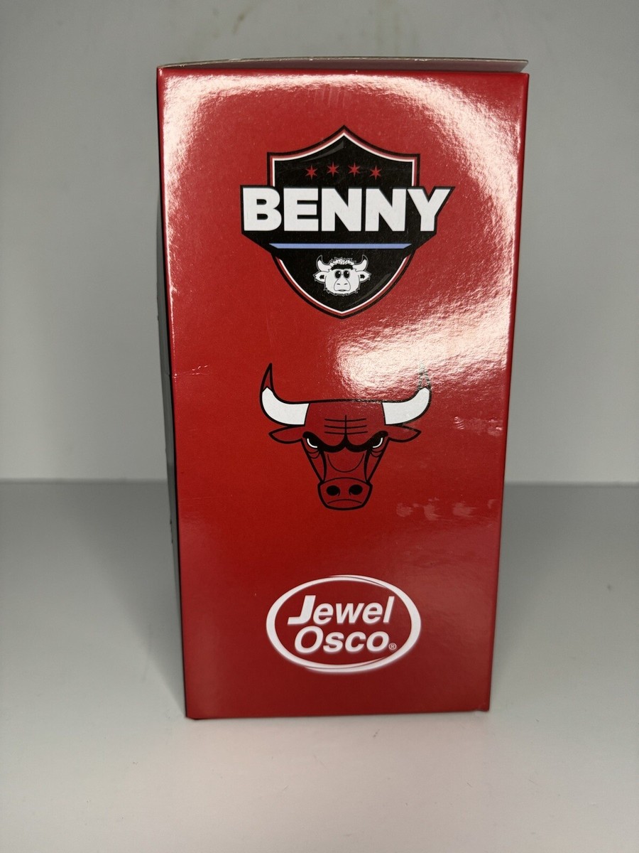 New Chicago Bulls Super Benny The Bull Birthday Bobblehead